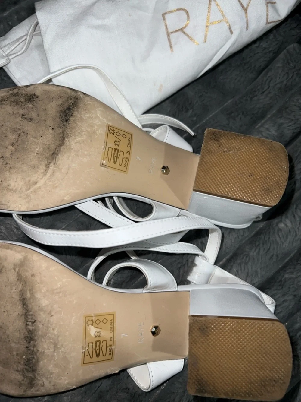 RAYE White Kepner Sandal - Dust Bag Included - Picture 16 of 16